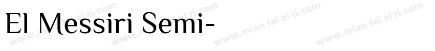 El Messiri Semi字体转换
